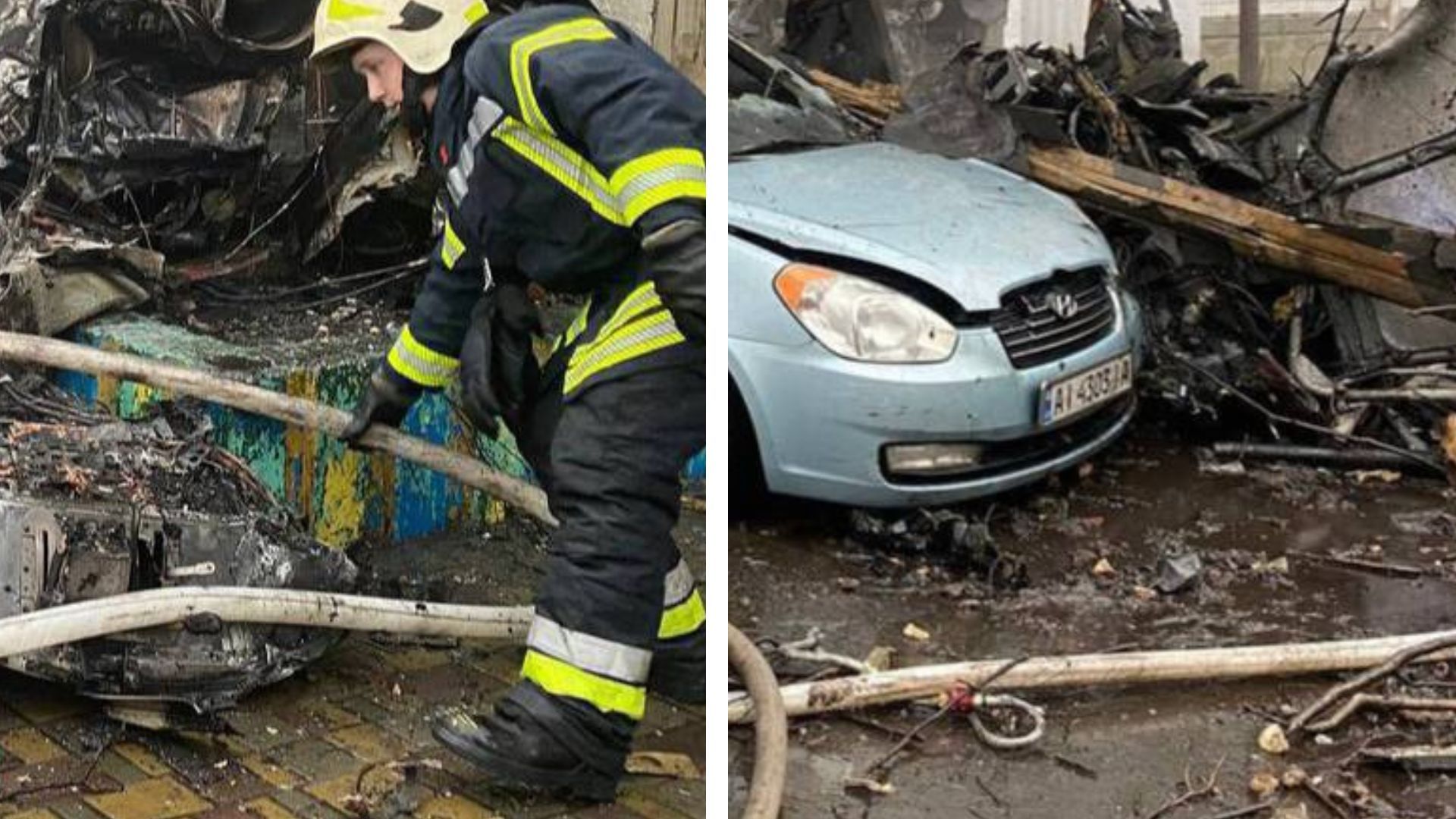 Падіння вертоліта у Броварах 18 січня 2023 - фото та відео Падіння вертоліта у Броварах 18 січня 2023 - фото та відео