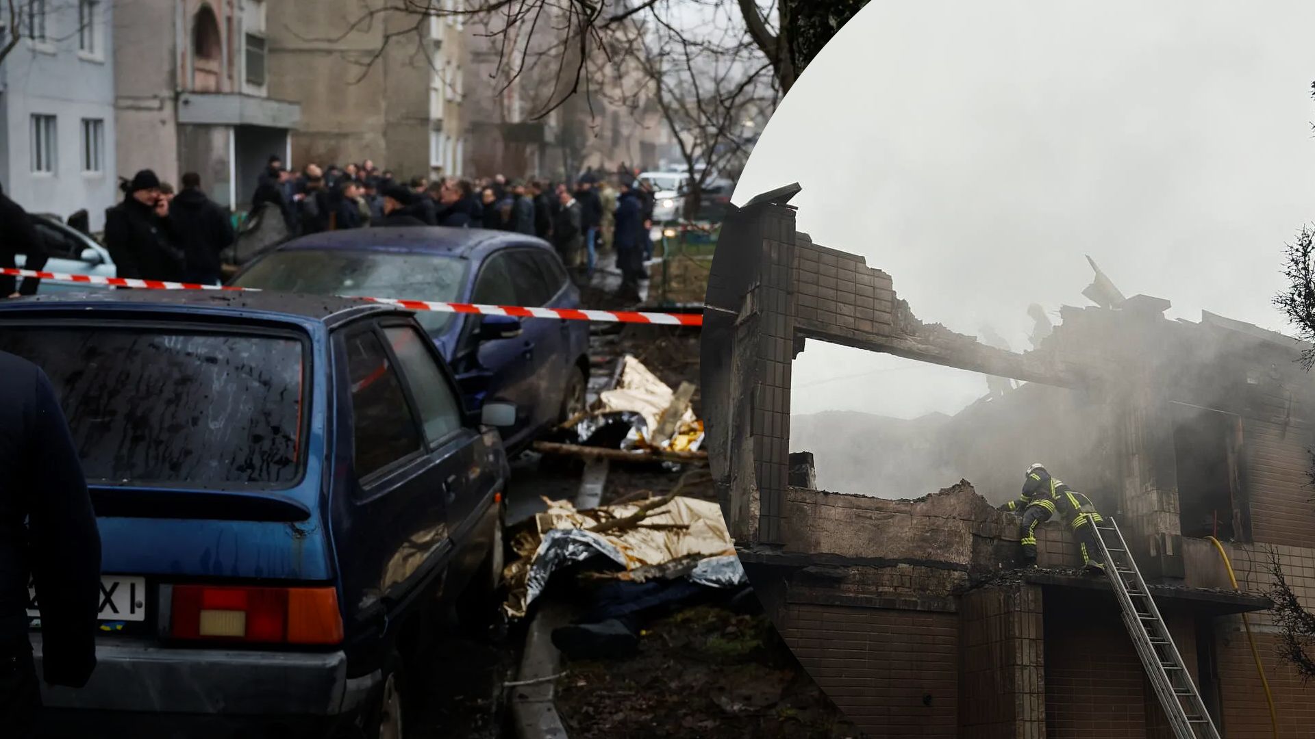 В Броварах упал вертолет 18 января 2023 года - какие фейки распространяют россияне в сети