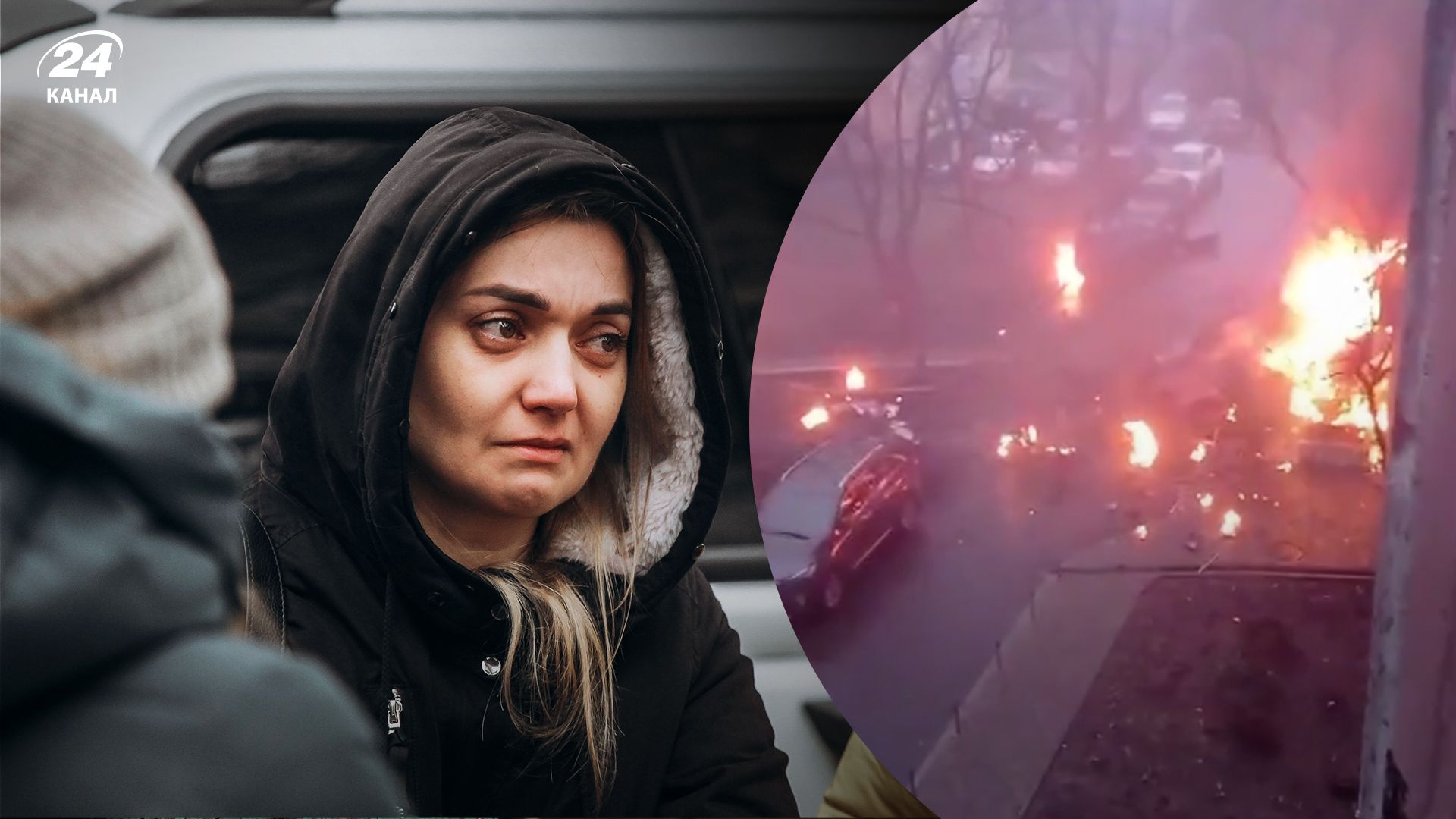 Весь двір у вогні: з’явились нові кадри одразу після падіння вертольота у Броварах - 24 Канал Весь двір у вогні: з’явились нові кадри одразу після падіння вертольота у Броварах - 24 Канал