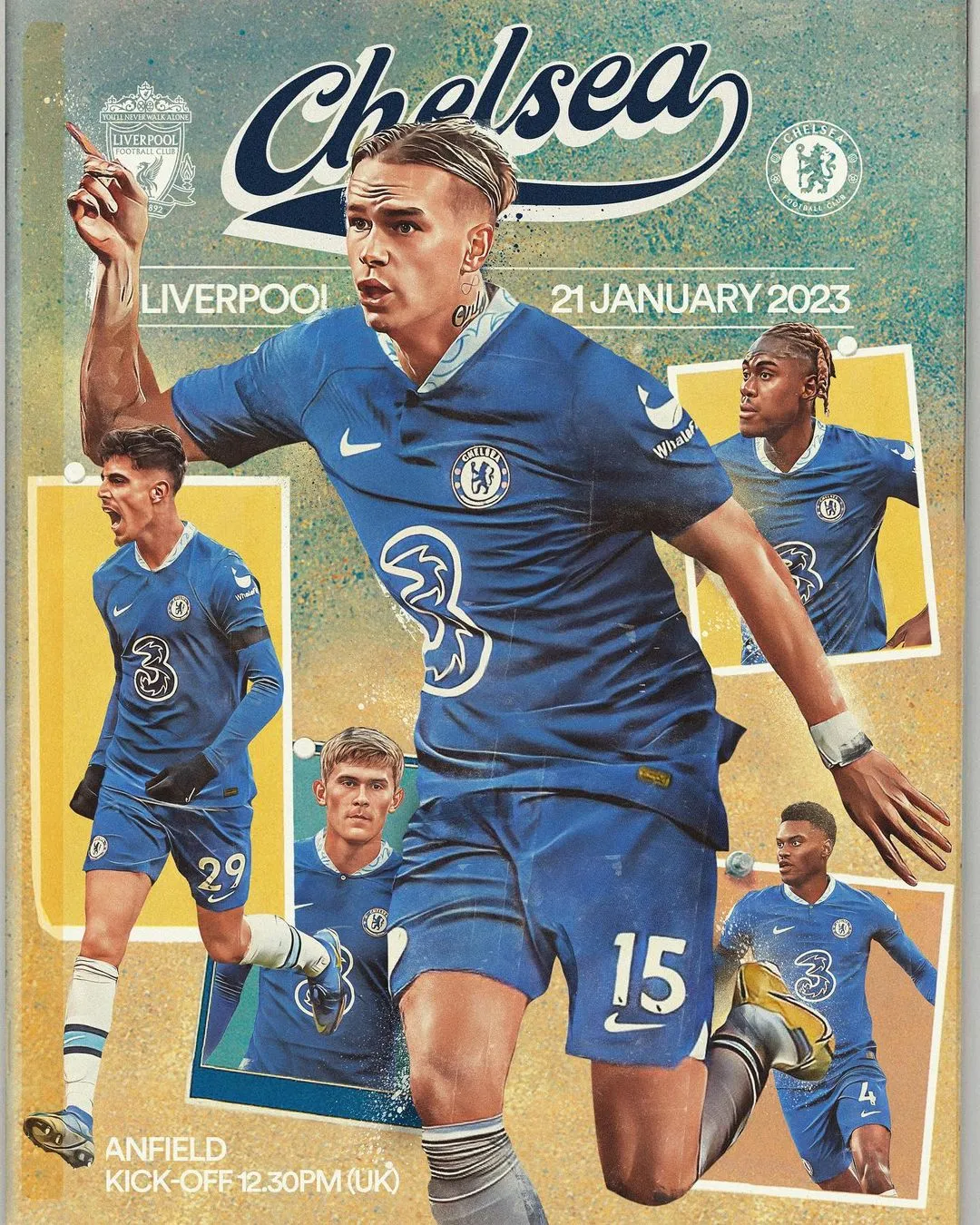 Мудрик на постере поединка Ливерпуль – Челси Мудрик на постере поединка Ливерпуль – Челси