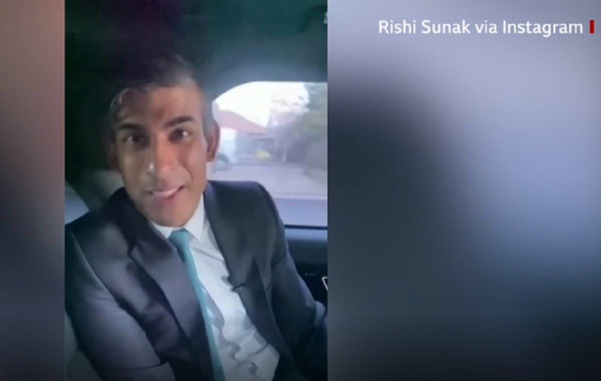 Риши Сунака оштрафовали за состор в Instagram с авто: премьер не пристегнулся - 24 Канал