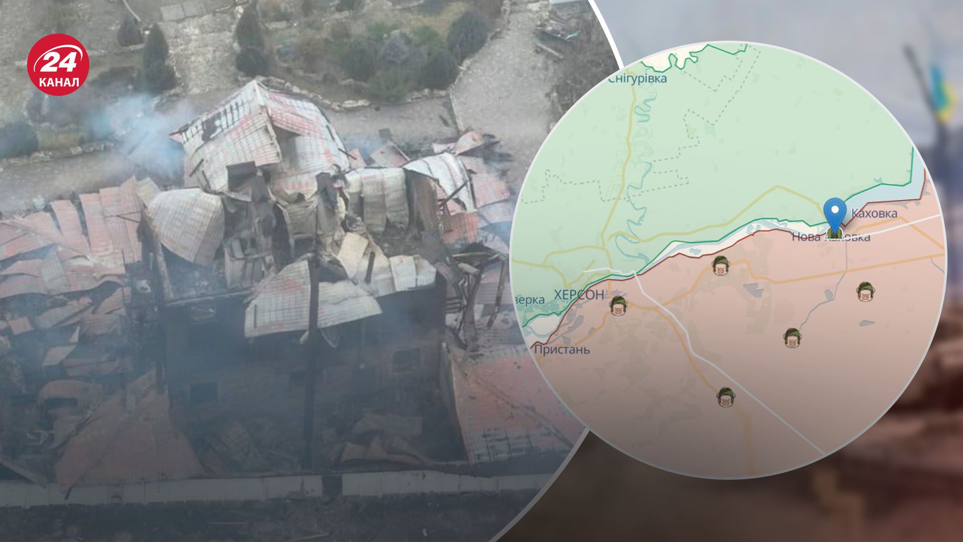 Ночной рейд военных Украины в районе Новой Каховки Ночной рейд военных Украины в районе Новой Каховки