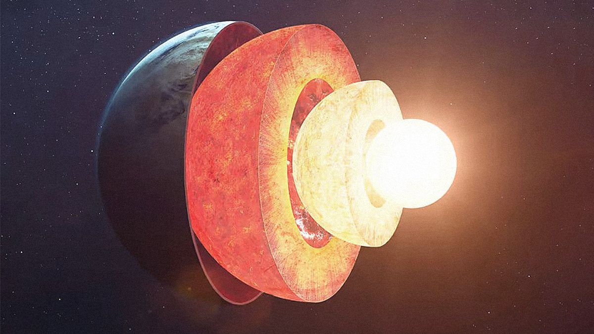 Земное ядро больше не оборачивается, но исследования показали, что это нормально Земное ядро больше не оборачивается, но исследования показали, что это нормально