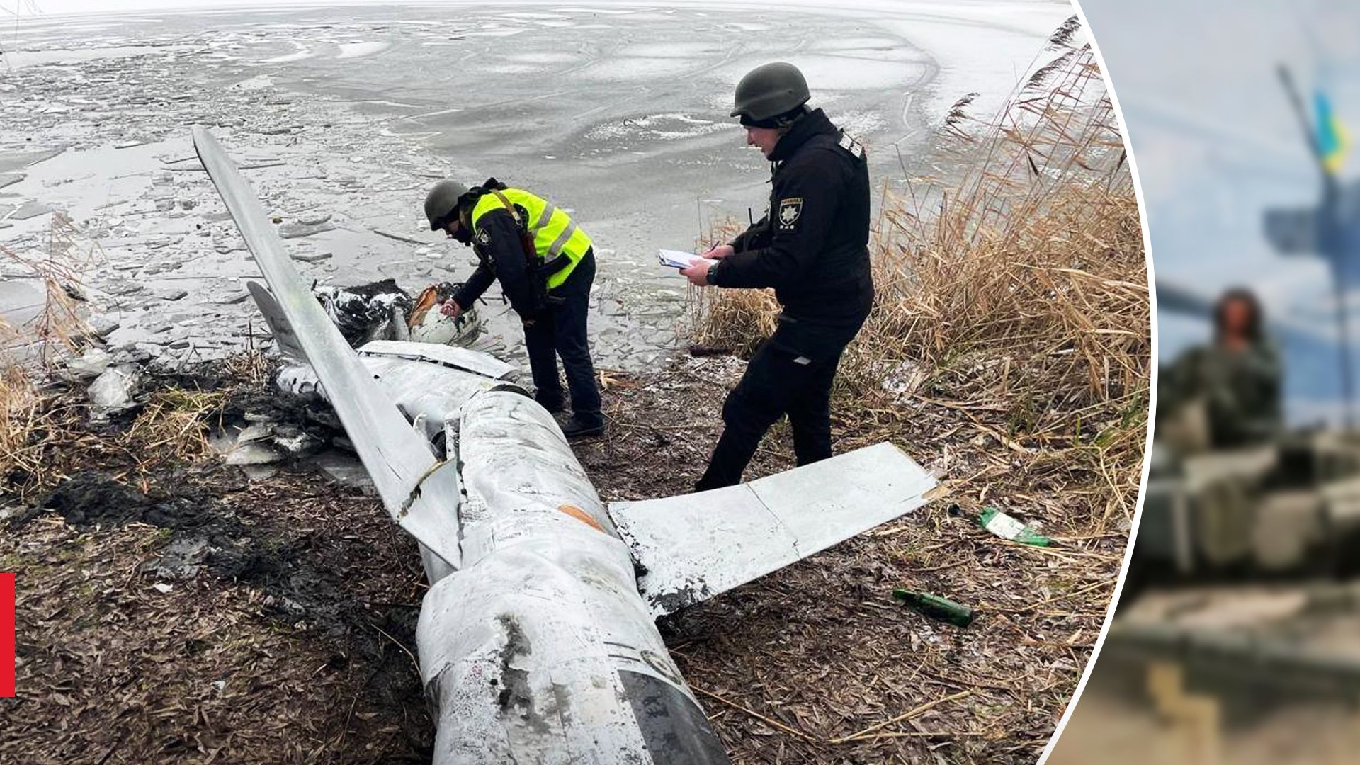 В Киевской области из озера достали обломки ракеты Х-55 В Киевской области из озера достали обломки ракеты Х-55