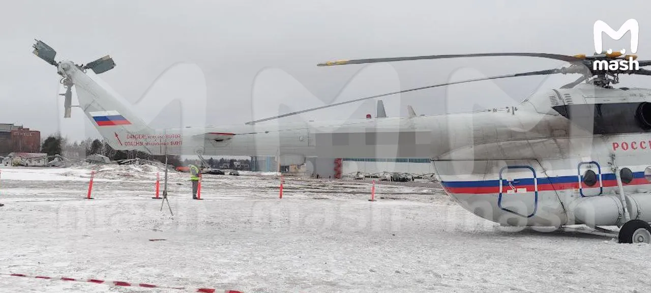 Місце аварії у російському аеропорту 