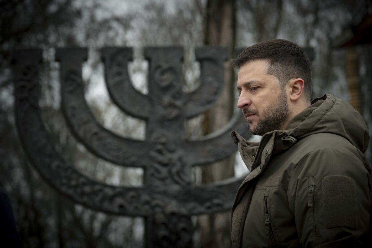 Зеленський вшанував пам'ять жертв Голокосту - 24 Канал Зеленський вшанував пам'ять жертв Голокосту - 24 Канал