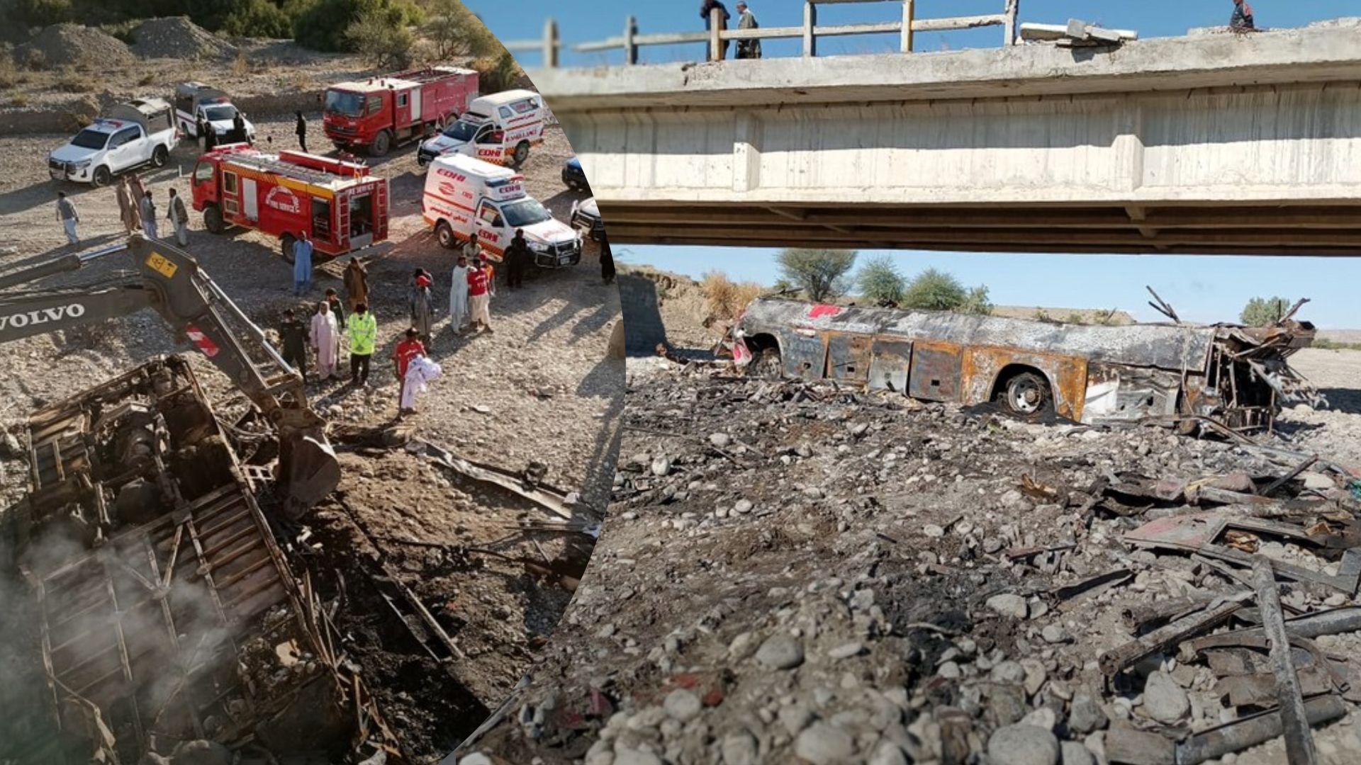 ДТП в Пакистане 29 января 2023 года - автобус упал с моста, что известно о жертвах ДТП в Пакистане 29 января 2023 года - автобус упал с моста, что известно о жертвах