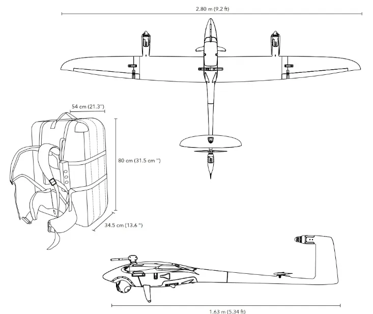 Дрон з Німеччини Vector, характеристики Дрон з Німеччини Vector, характеристики