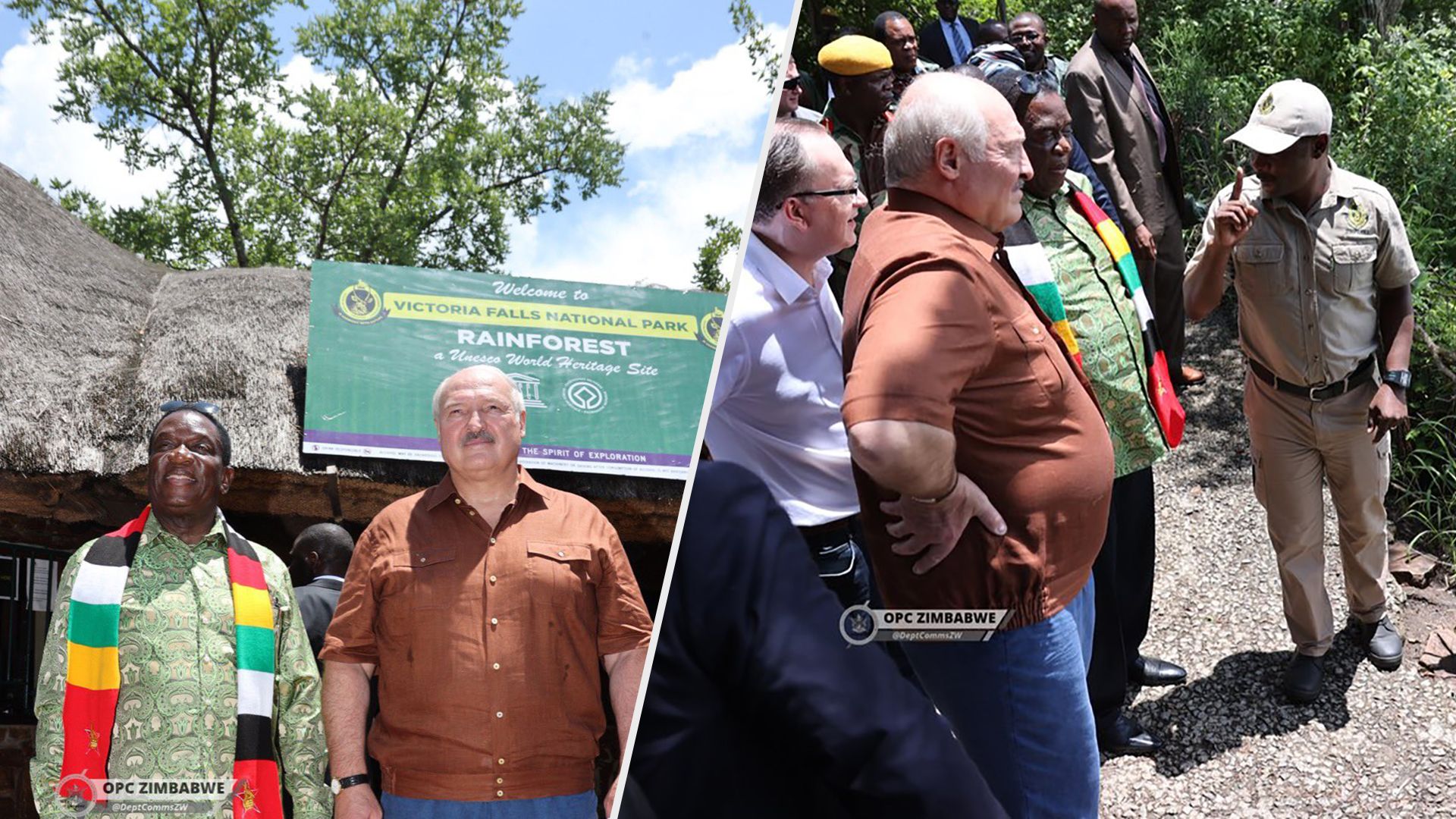 Лукашенко в Зимбабве – в СМИ показали настоящие фото диктатора