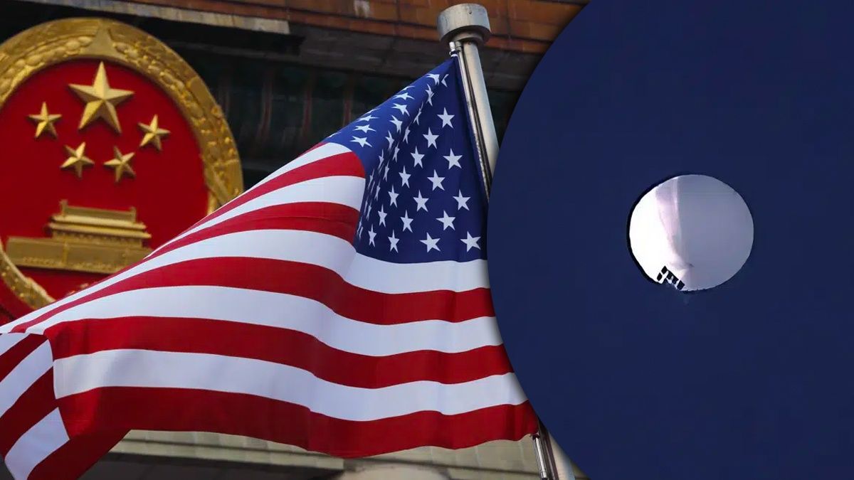 В США заметили в небе китайский воздушный шар В США заметили в небе китайский воздушный шар