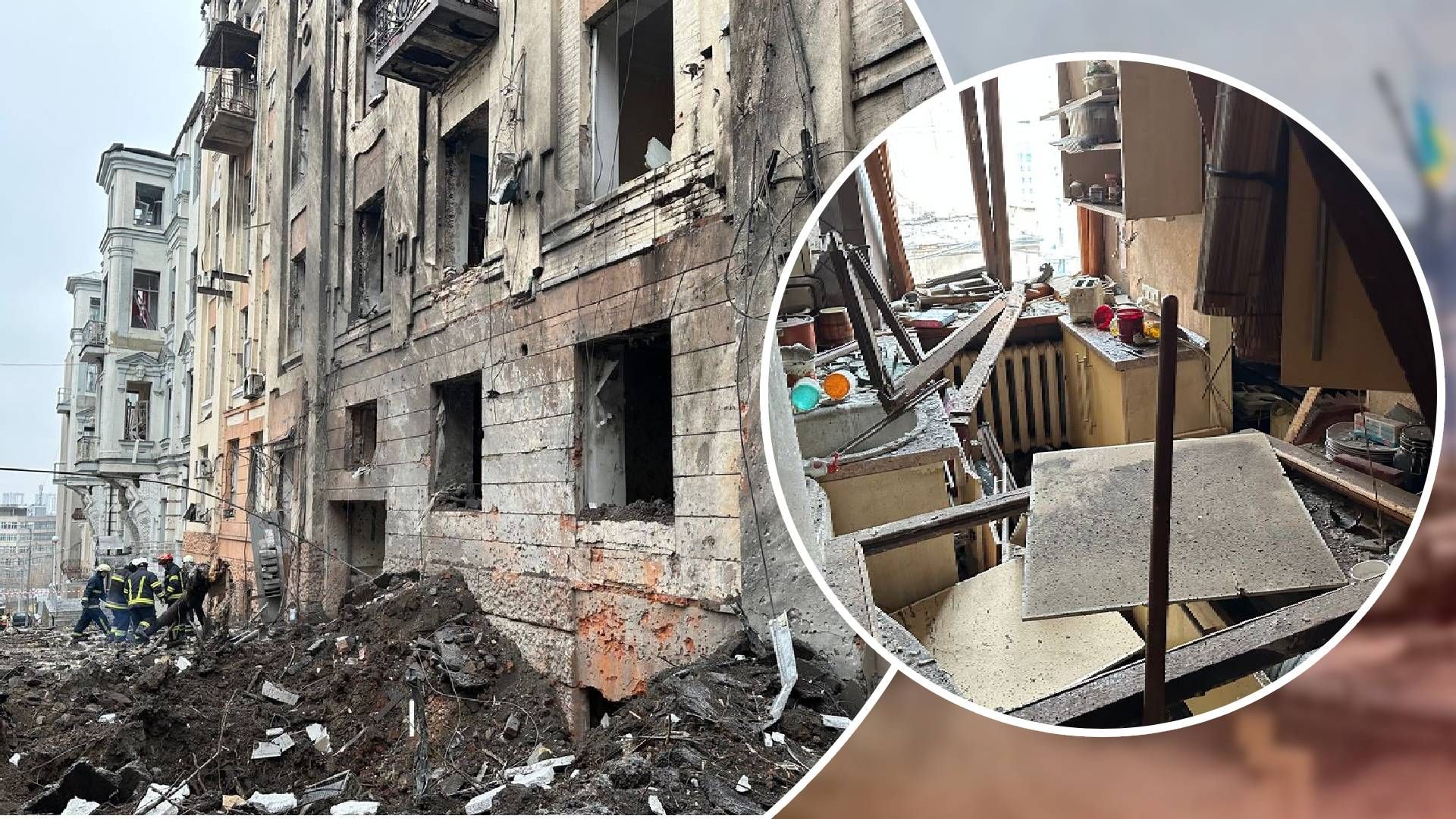 Оккупанты попали в здание университета и жилой дом Харькова Оккупанты попали в здание университета и жилой дом Харькова