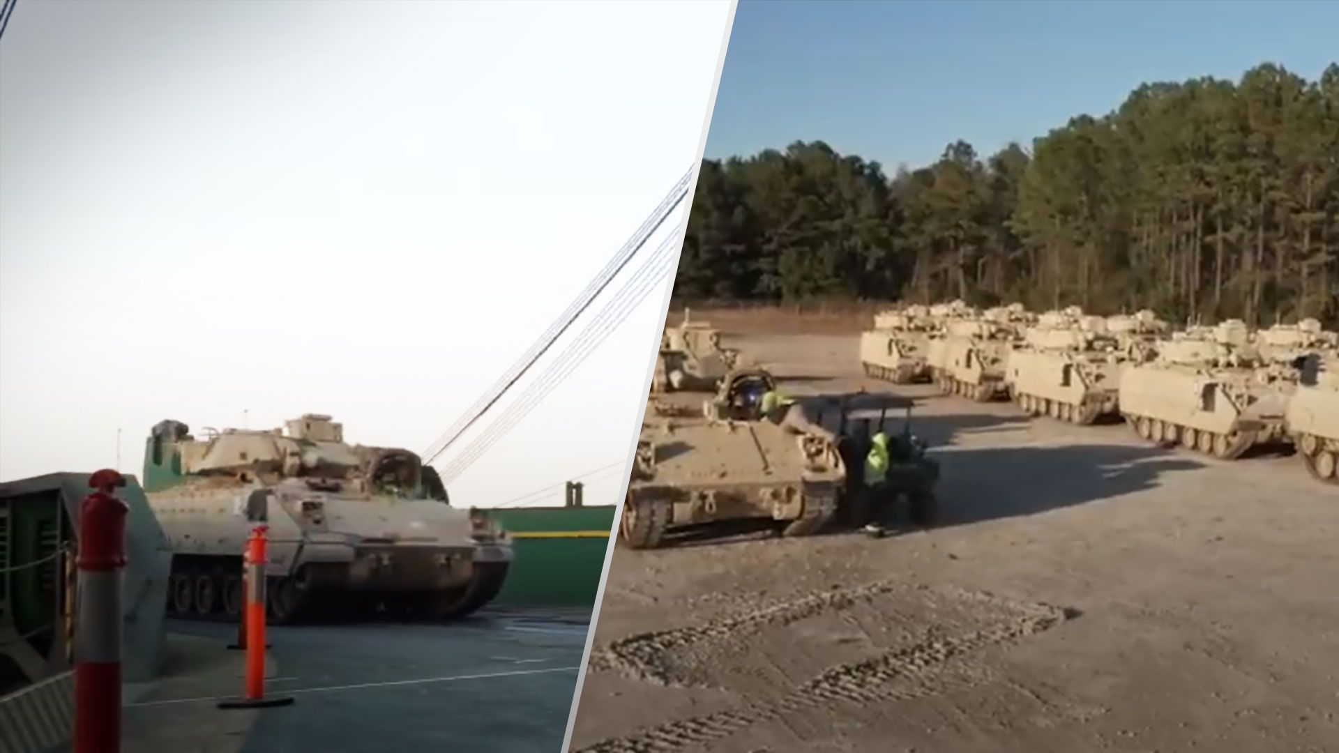 Військова допомога - США показали, як відправляють в Україну БМП Бредлі - 24 Канал Військова допомога - США показали, як відправляють в Україну БМП Бредлі - 24 Канал