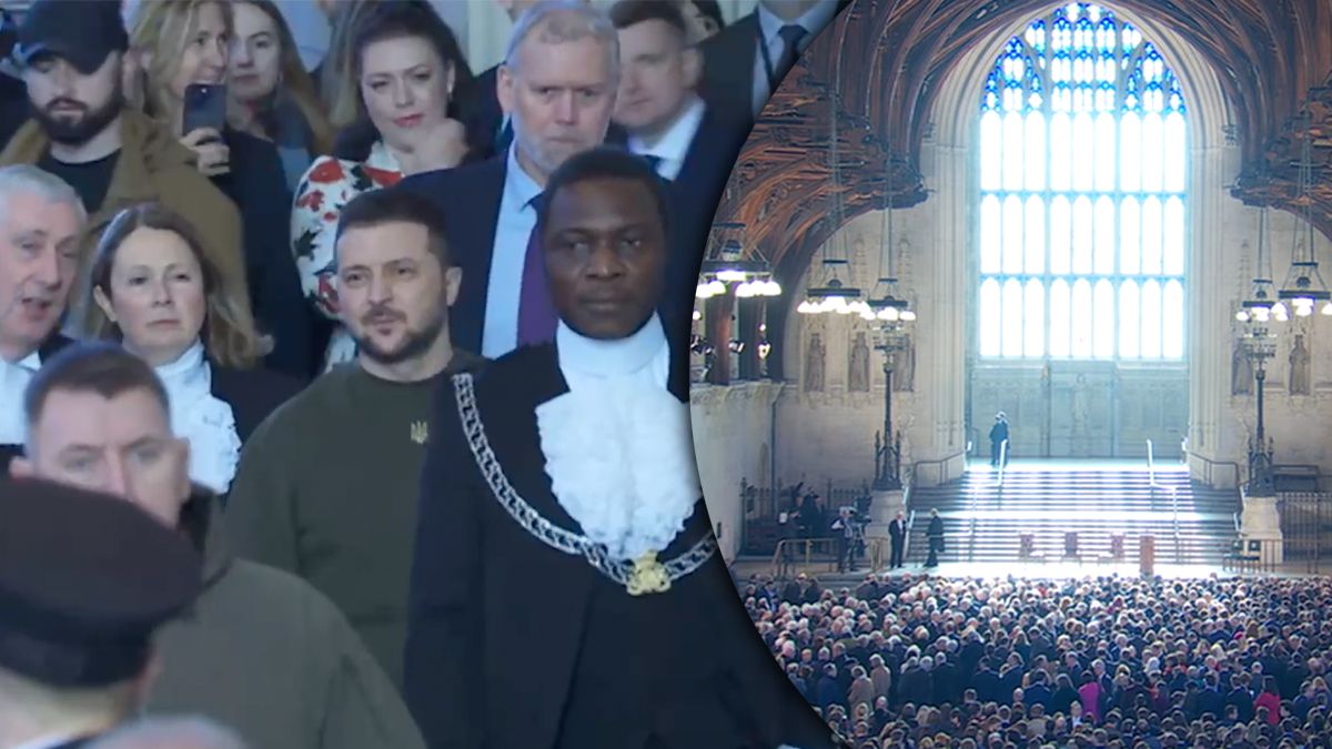 Зеленский направляется в Вестминстерский дворец, где заседает парламент Британии Зеленский направляется в Вестминстерский дворец, где заседает парламент Британии