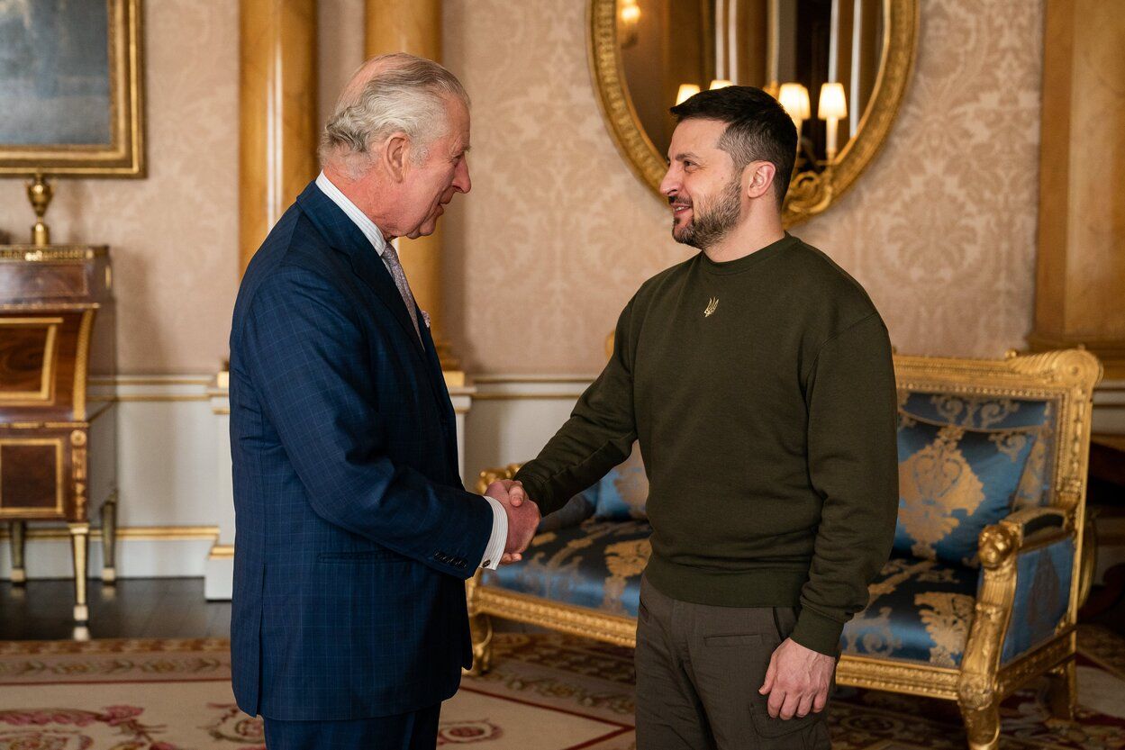 Визит Зеленского в Британию 8 февраля 2023 года - президент встретился с королем Чарльзом - 24 Канал