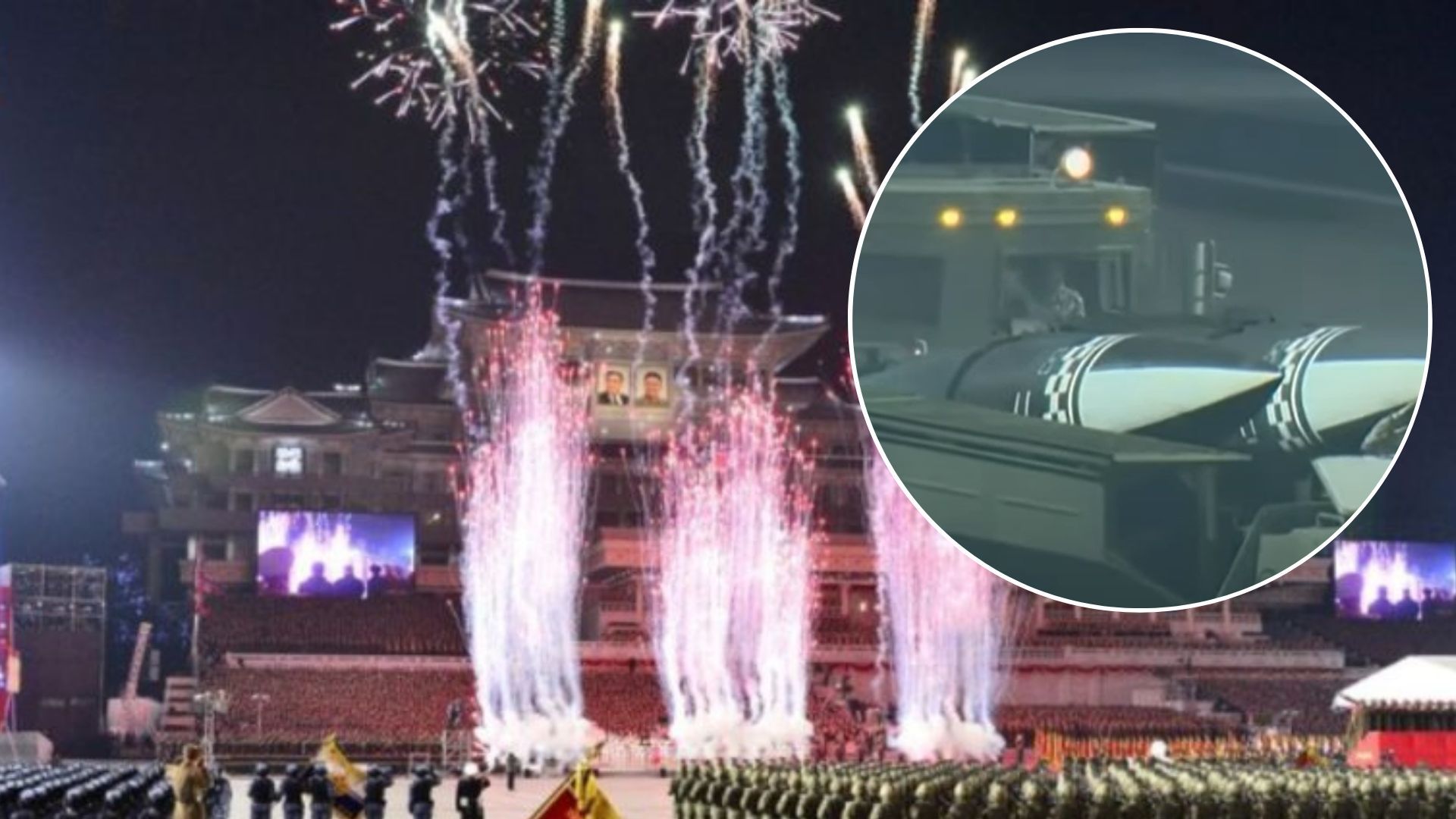 КНДР продемонструвала найбільше міжконтинентальних балістичних ракет на нічному параді - 24 Канал