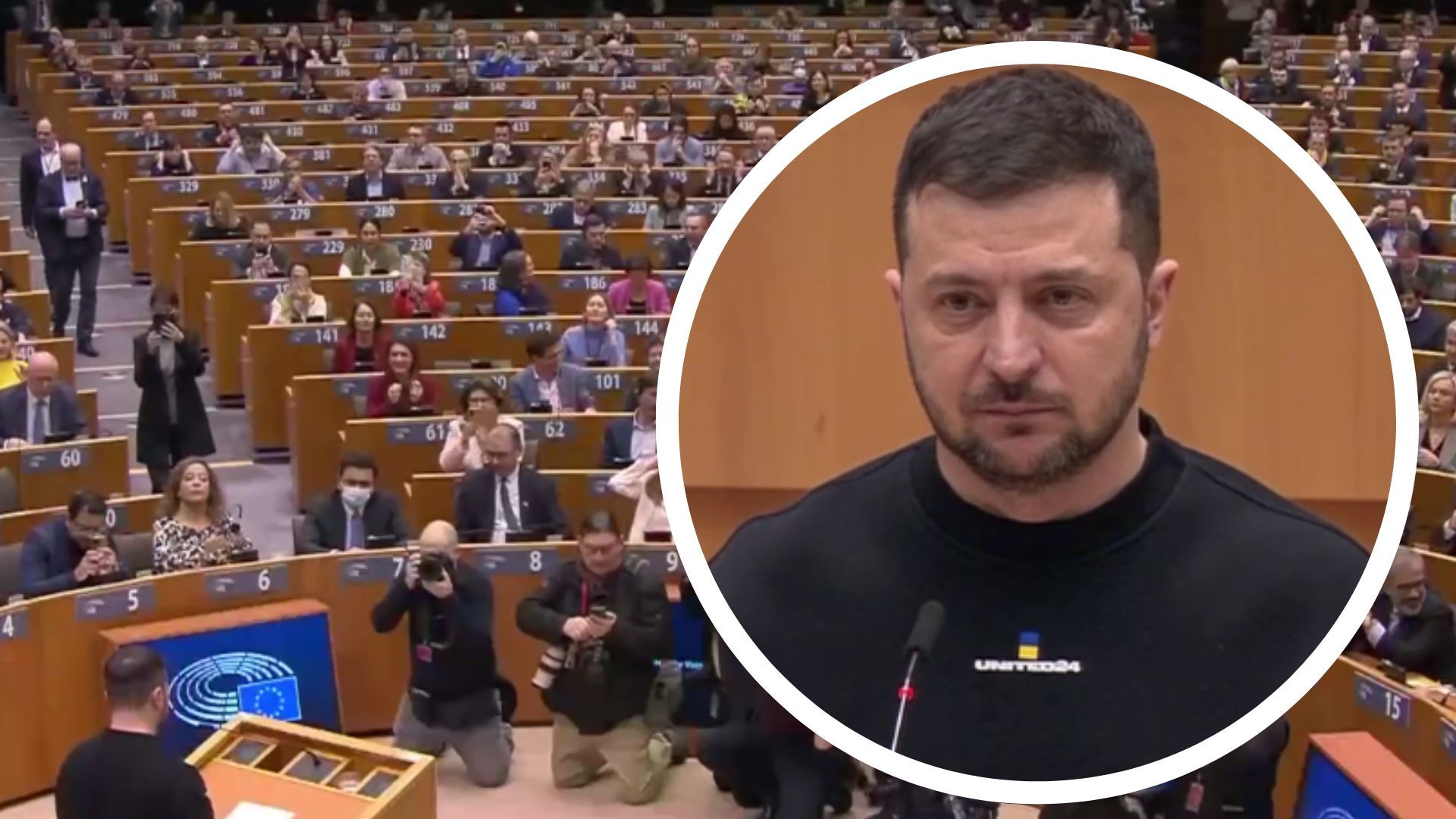 Зеленский выступил в Европарламенте