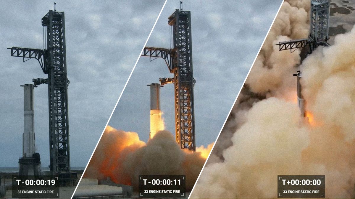 Усі 33 двигуни ракети Starship випробували на полігоні, але деякі не спрацювали Усі 33 двигуни ракети Starship випробували на полігоні, але деякі не спрацювали