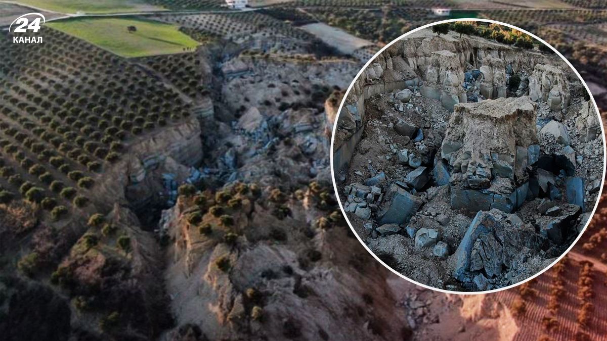 у Туреччині внаслідок землетрусів утворилась гігантська тріщина - 24 Канал