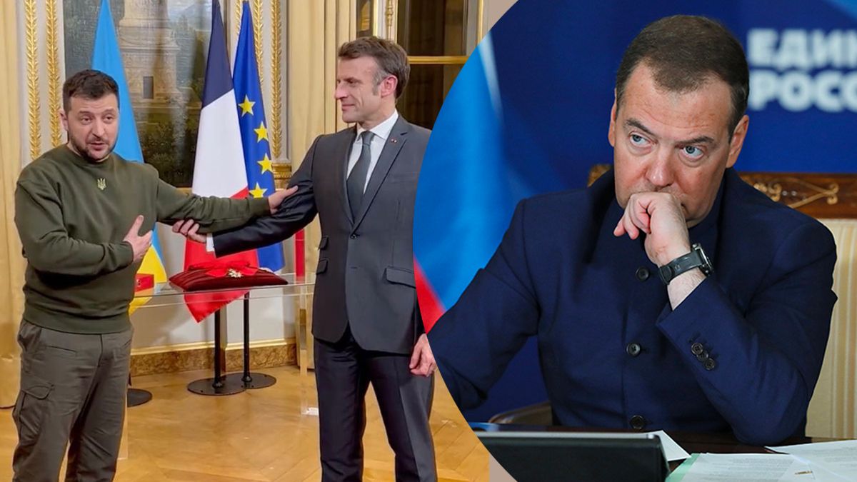 Медведєв у маразматичній формі прокоментував візит Зеленського в Європу Медведєв у маразматичній формі прокоментував візит Зеленського в Європу