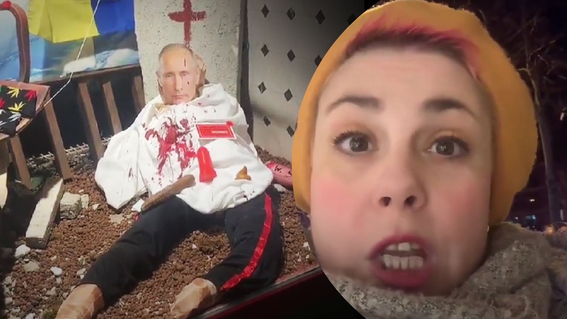 У Гамбурзі з'явилася інсталяція з нібито трупом Путіна – відео У Гамбурзі з'явилася інсталяція з нібито трупом Путіна – відео