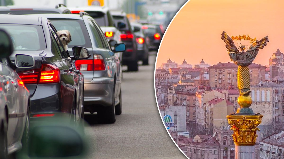 Затори у Києві вранці 20 лютого Затори у Києві вранці 20 лютого