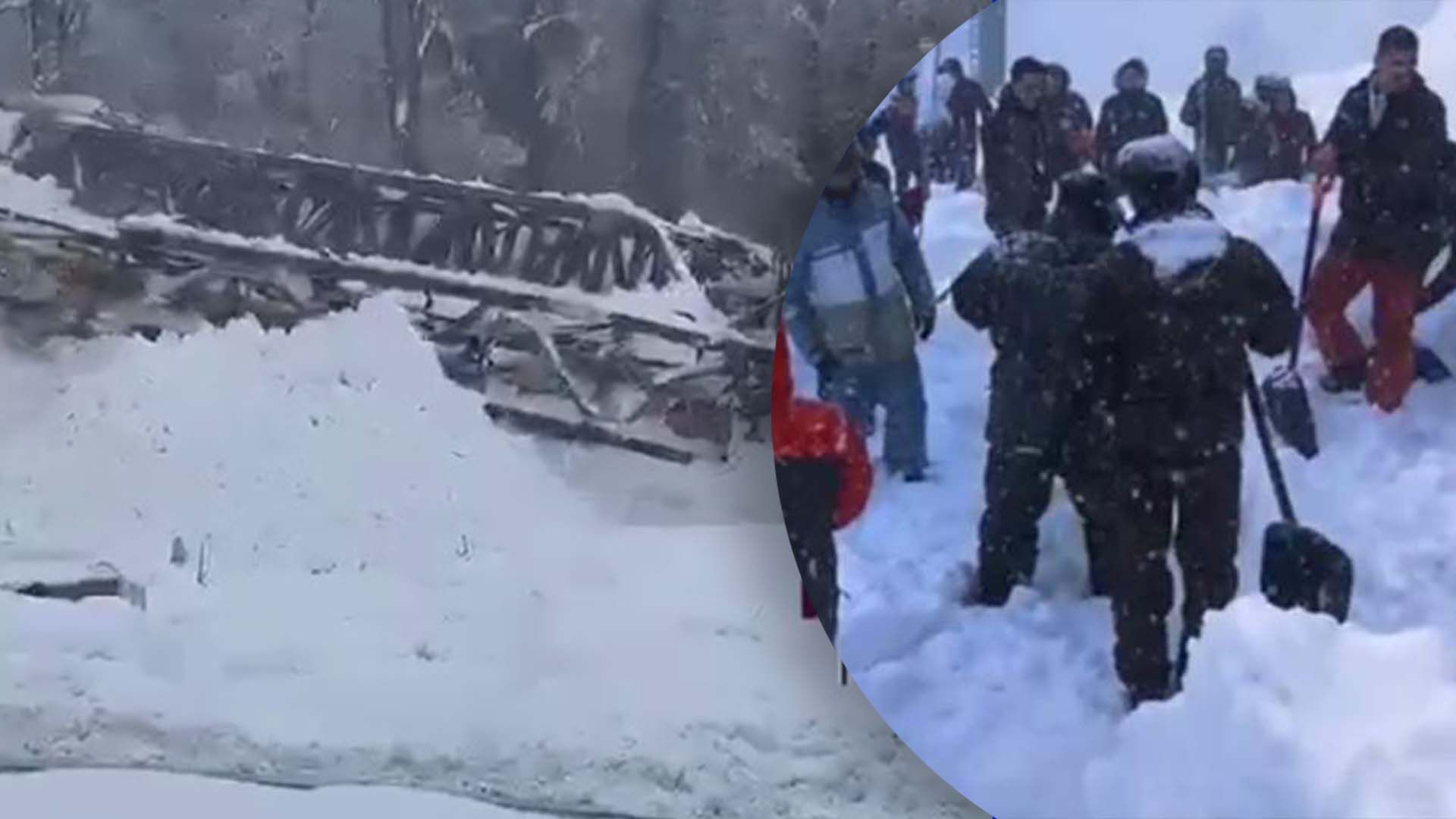 В Сочі лавина знесла міст В Сочі лавина знесла міст