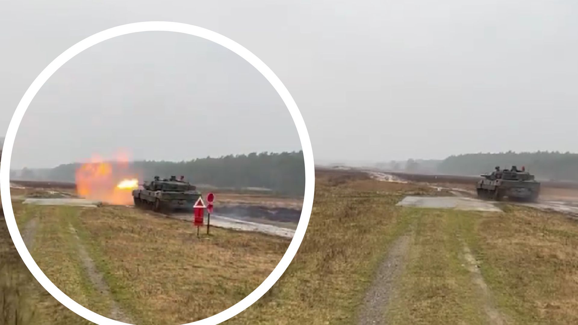 Военные выстрелили из Leopard 2A6 Военные выстрелили из Leopard 2A6