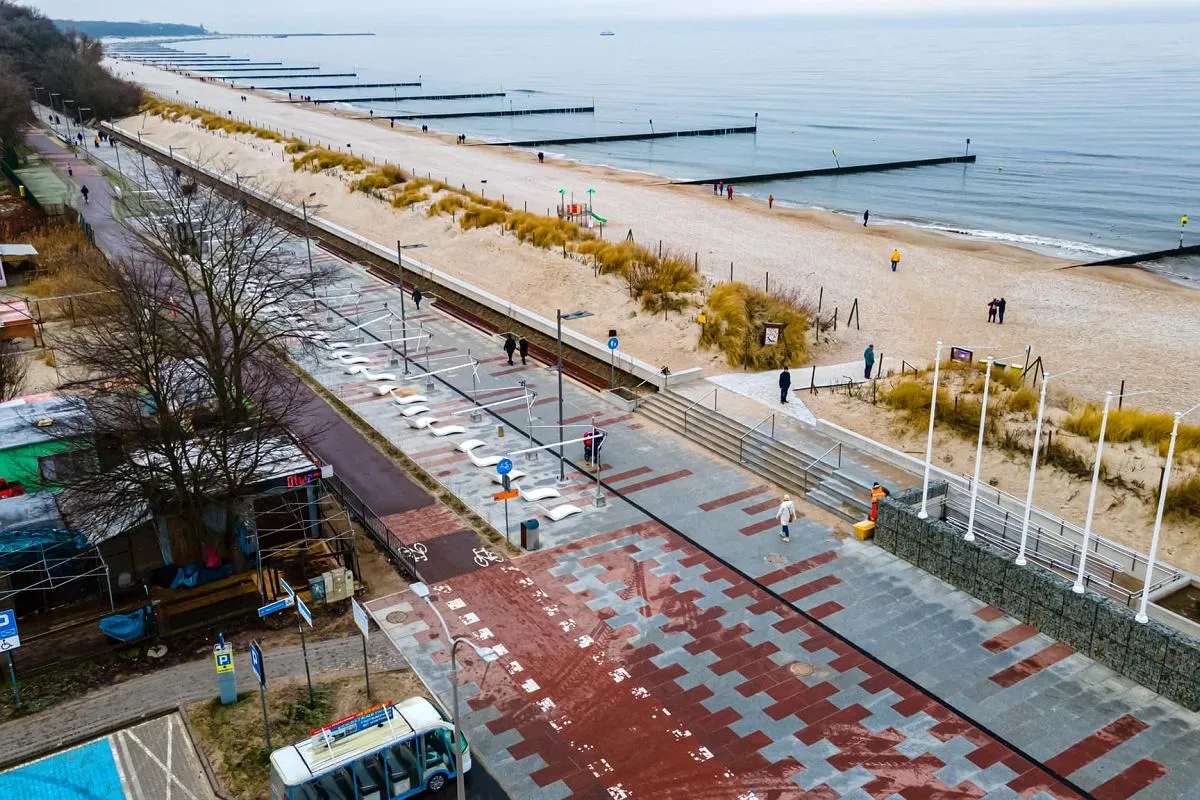 Обновленная набережная в Колобжеге Обновленная набережная в Колобжеге