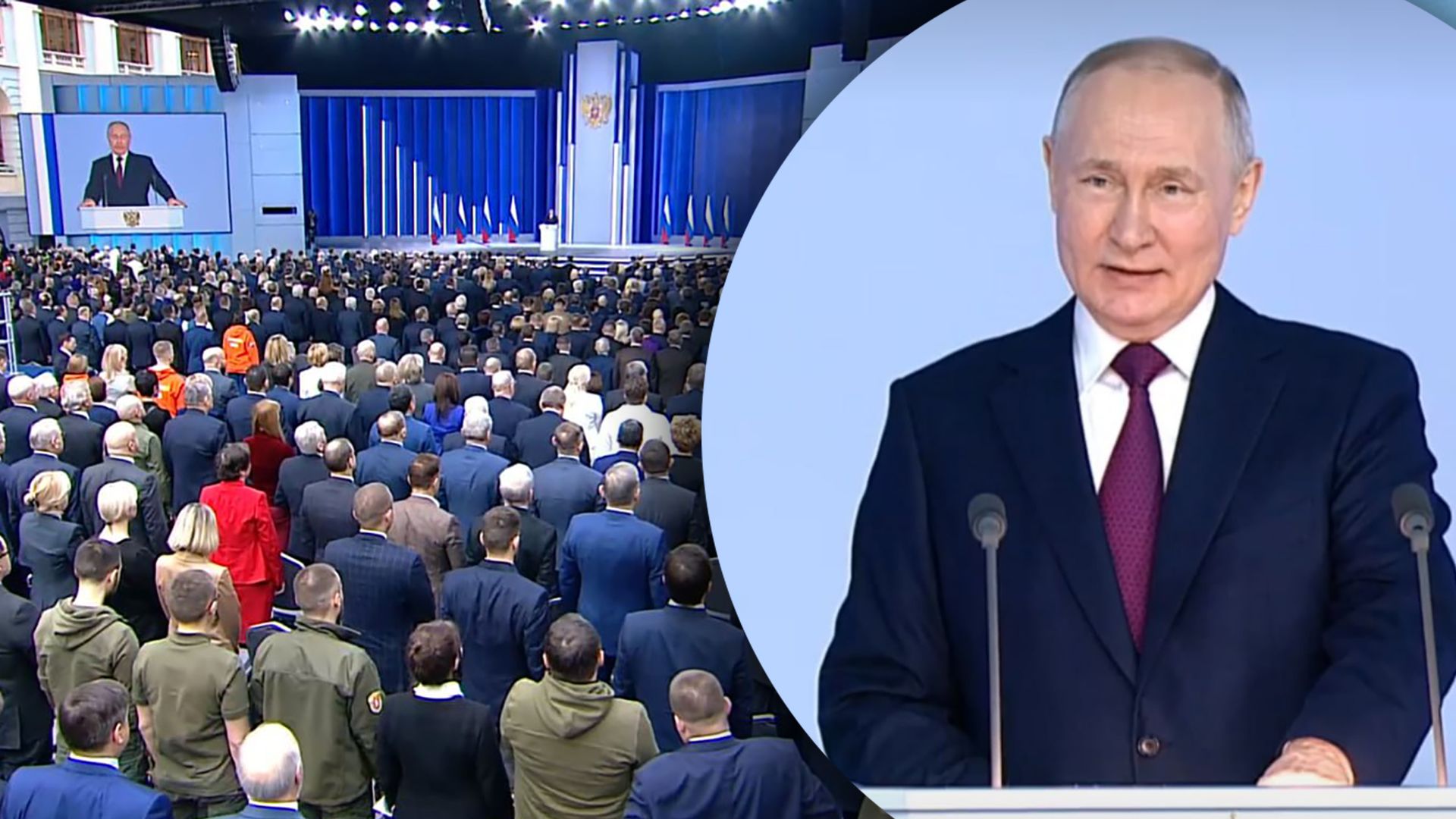 Виступ Путіна 21 лютого 2023 - заява диктатора гендерного-нейтрального Бога Виступ Путіна 21 лютого 2023 - заява диктатора гендерного-нейтрального Бога