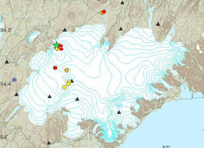 Землетрясение в Исландии