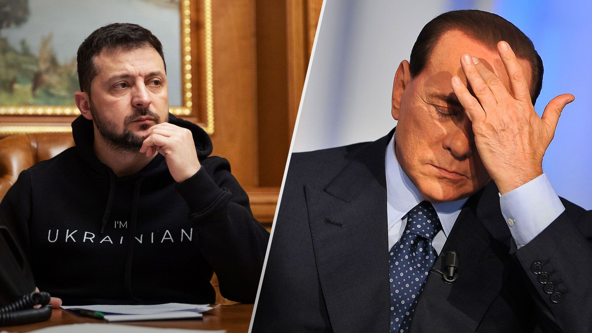 Зеленский резко ответил Берлускони из-за заявления о Донбассе - 24 Канал