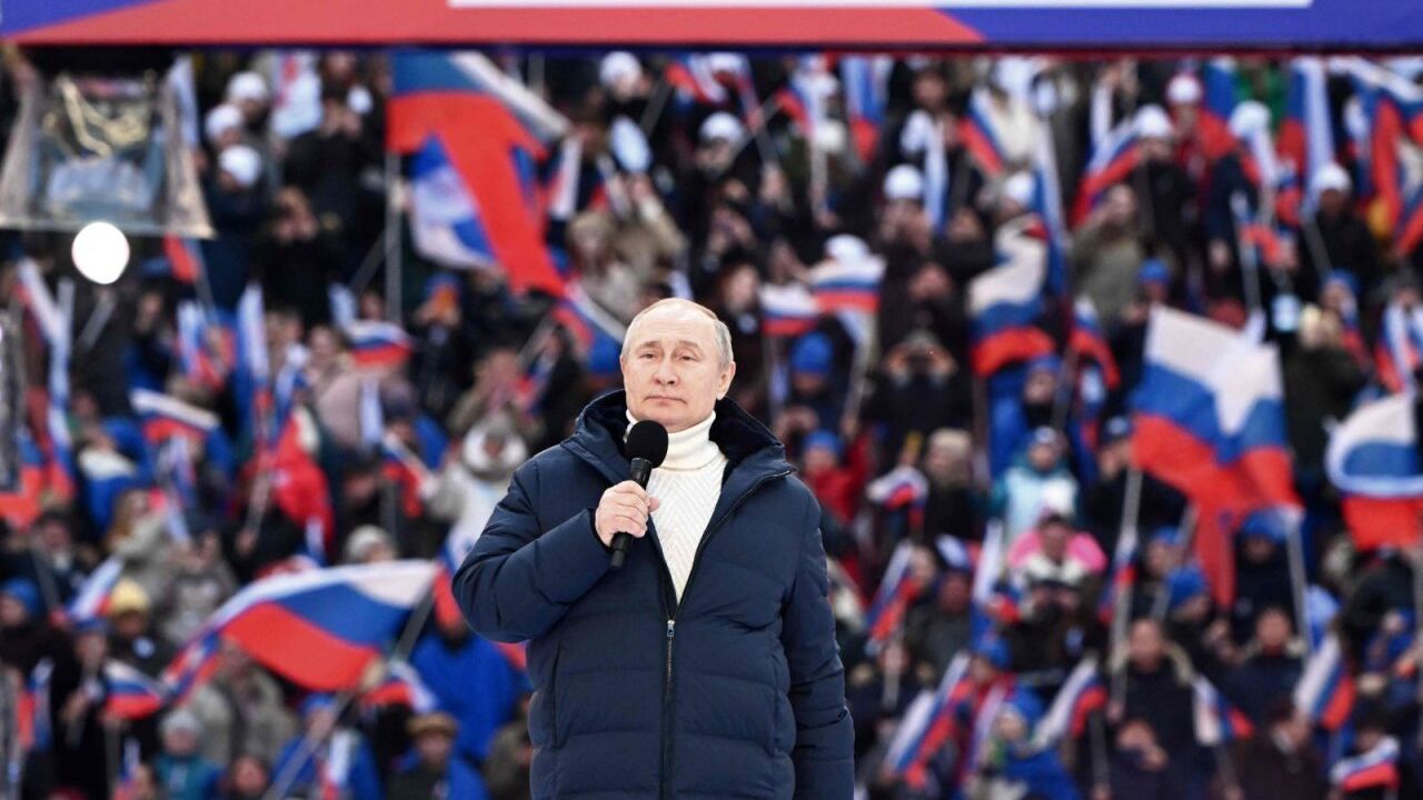 Выступление Путина в Лужниках