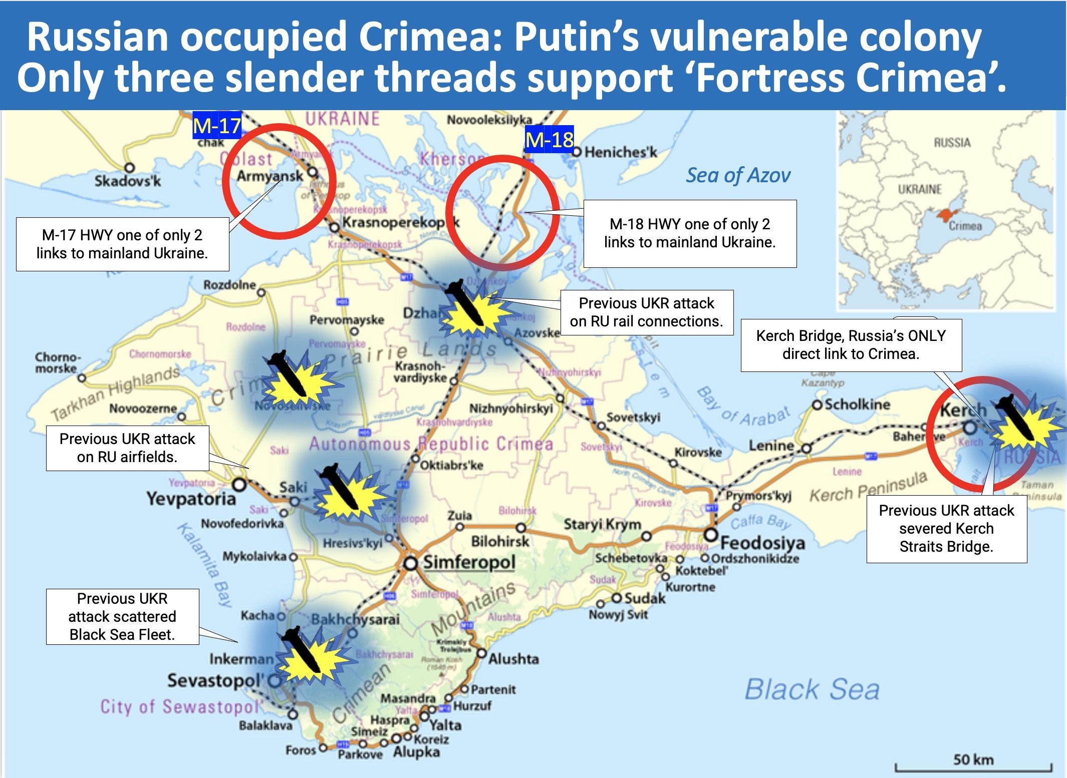 Карта звільнення Криму