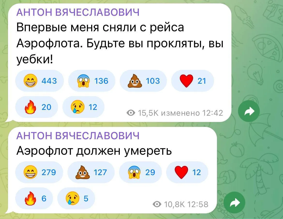 Красовский недоволен из-за того, что его выбросили из самолета / Скриншот из соцсетей