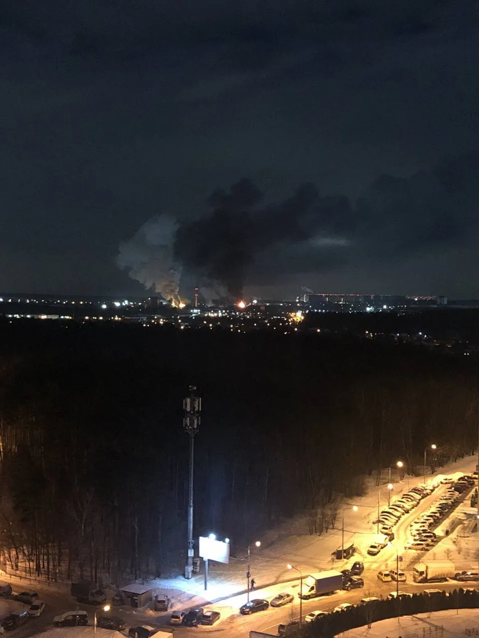 Пожежа на заводі в Москві