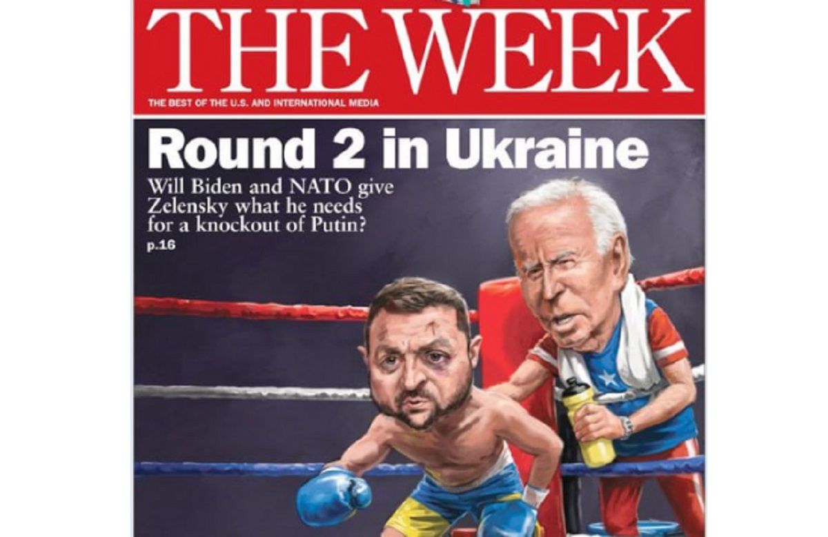 Нова обкладинка The Week з Зеленським та Байденом Нова обкладинка The Week з Зеленським та Байденом