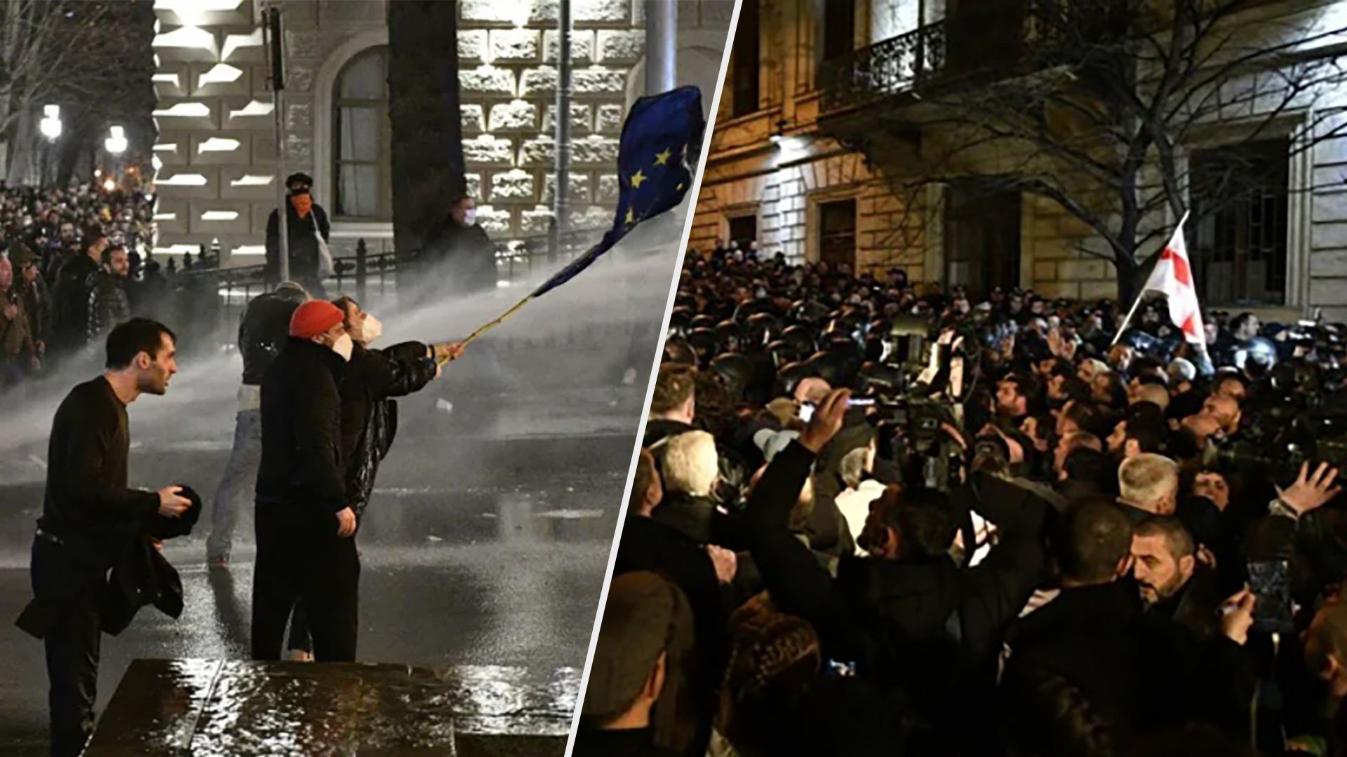 Протесты в Грузии - почему тысячи человек собрались у парламента Протесты в Грузии - почему тысячи человек собрались у парламента