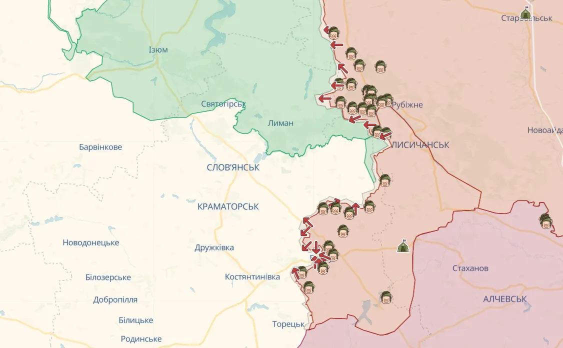 Славянск, DeepState Map Славянск, DeepState Map