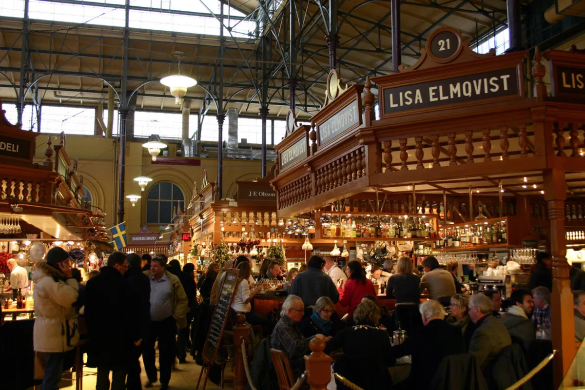 Östermalms Saluhall у Стокгольмі Östermalms Saluhall у Стокгольмі