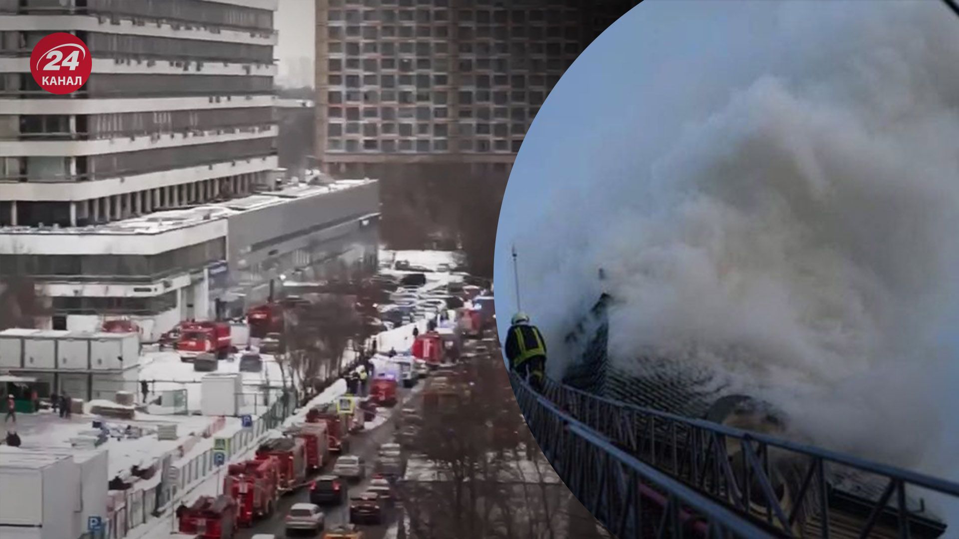 У Москві загорілася багатоповерхівка У Москві загорілася багатоповерхівка