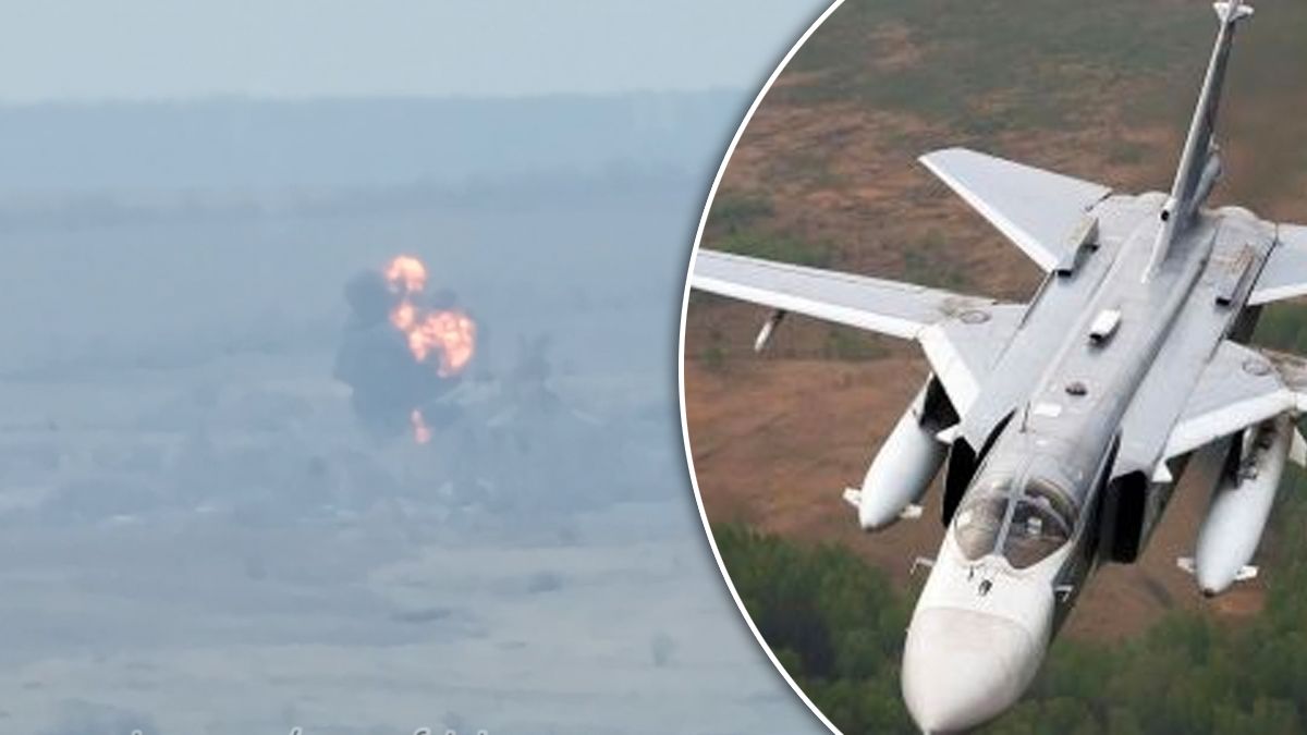 Под Бахмутом украинские воины уничтожили российский бомбардировщик Су-24 - 24 Канал