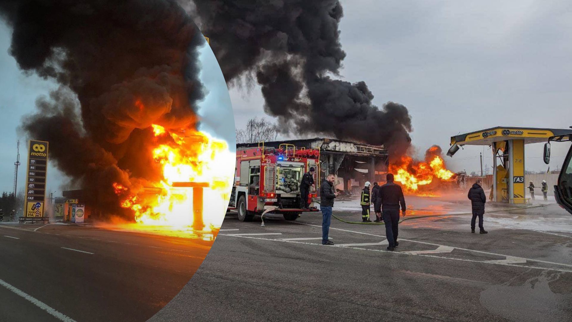 У Борисполі зранку горіла АЗС У Борисполі зранку горіла АЗС