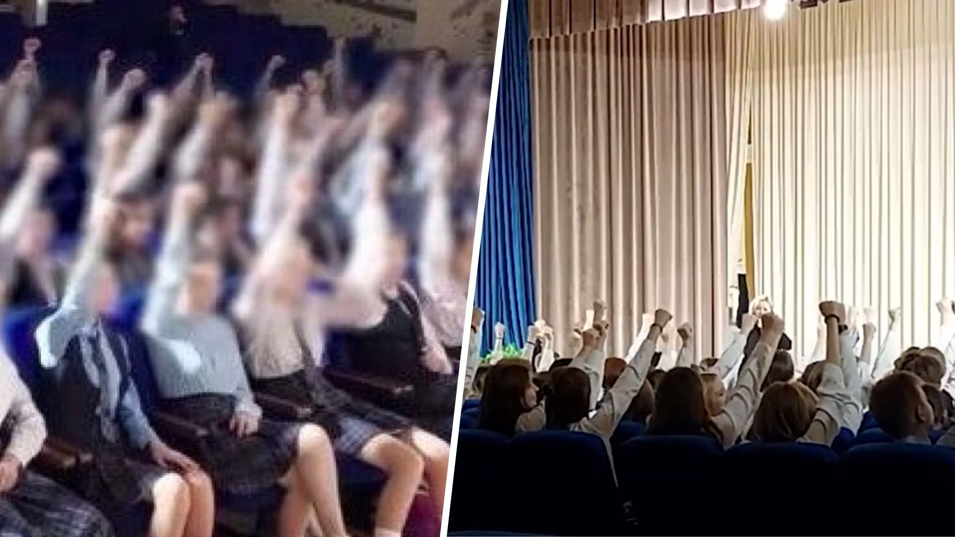 В России школьников заставили зиговать на празднике 23 февраля - видео - 24 Канал