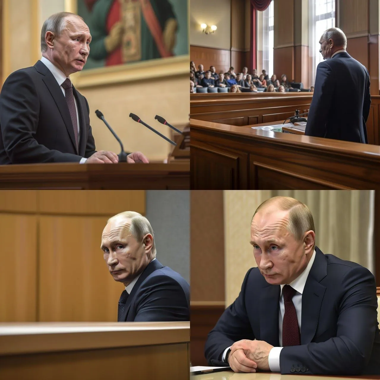 Как видит искусственный интеллект гаагское заседание над Путиным