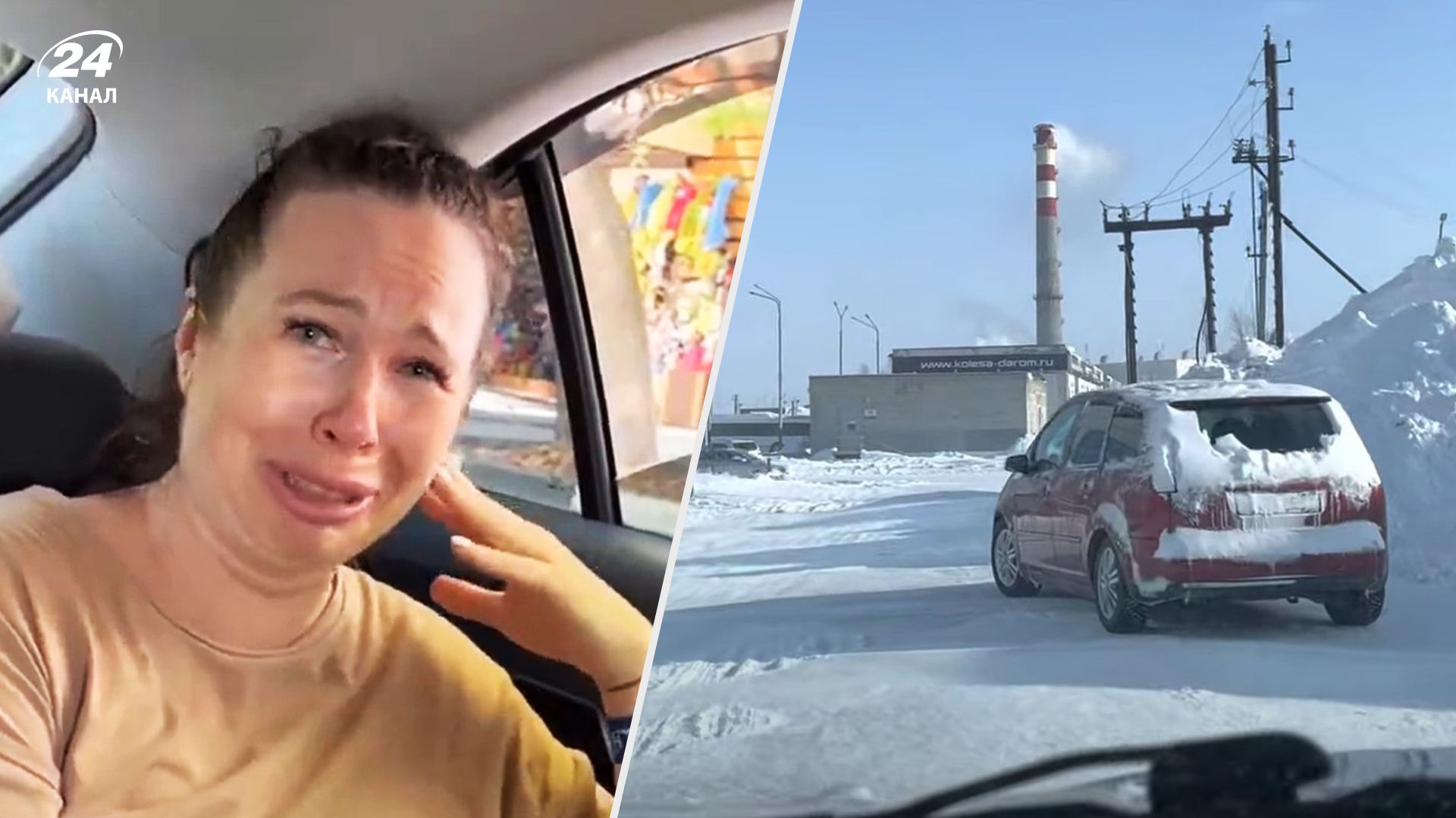 Росіянка бідкається на життя в тундрі Росіянка бідкається на життя в тундрі