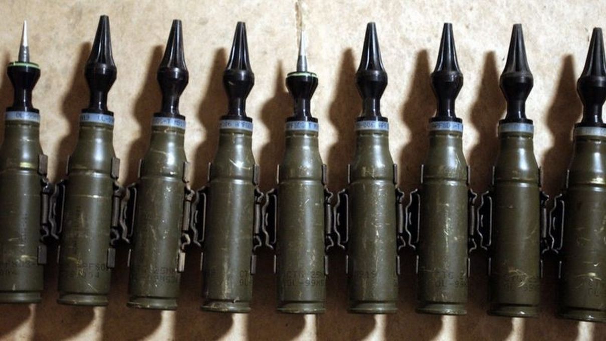 Пример снарядов с обедненным ураном армии США