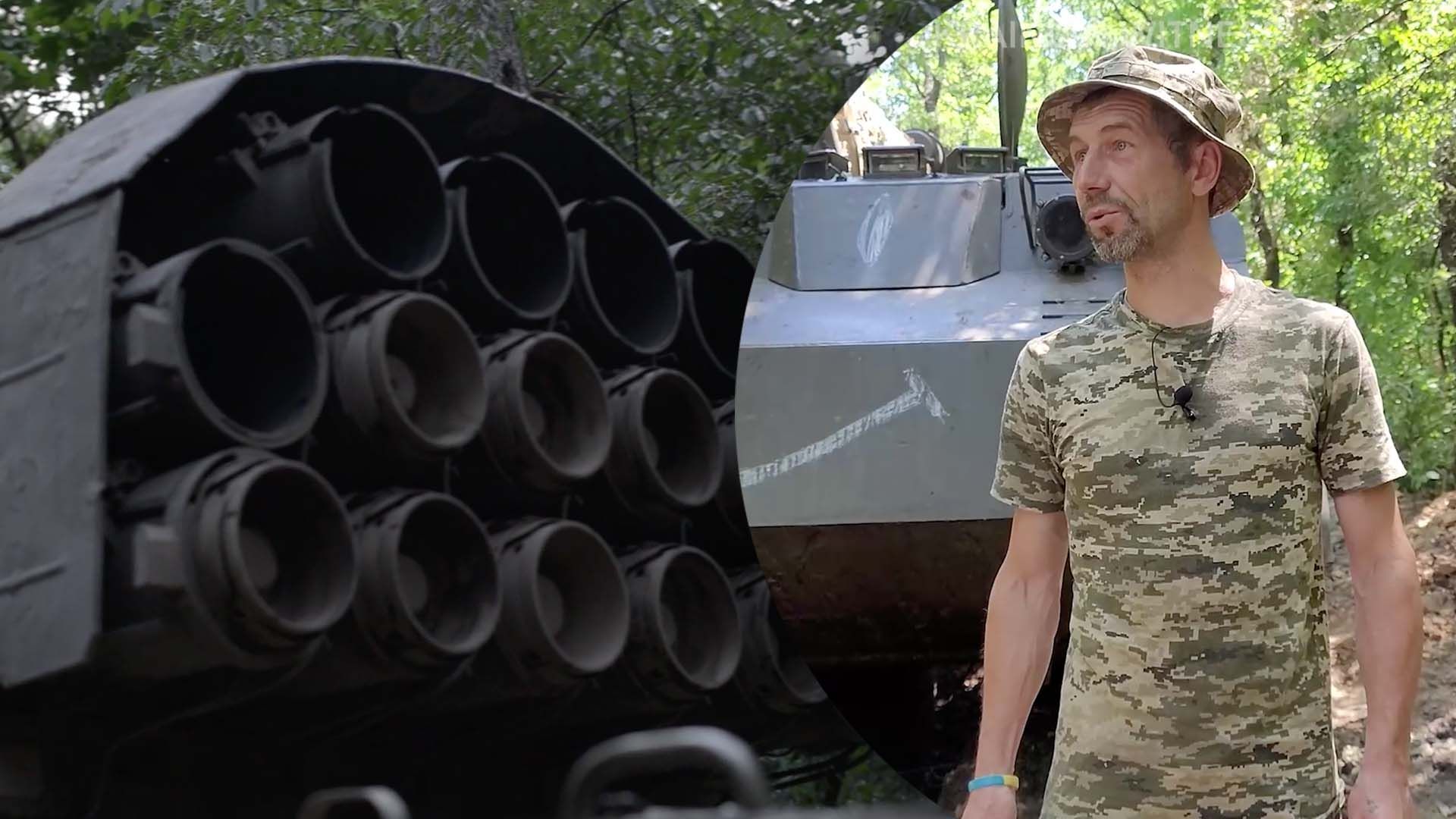 Як наші бійці потужно працюють по ворогу Як наші бійці потужно працюють по ворогу