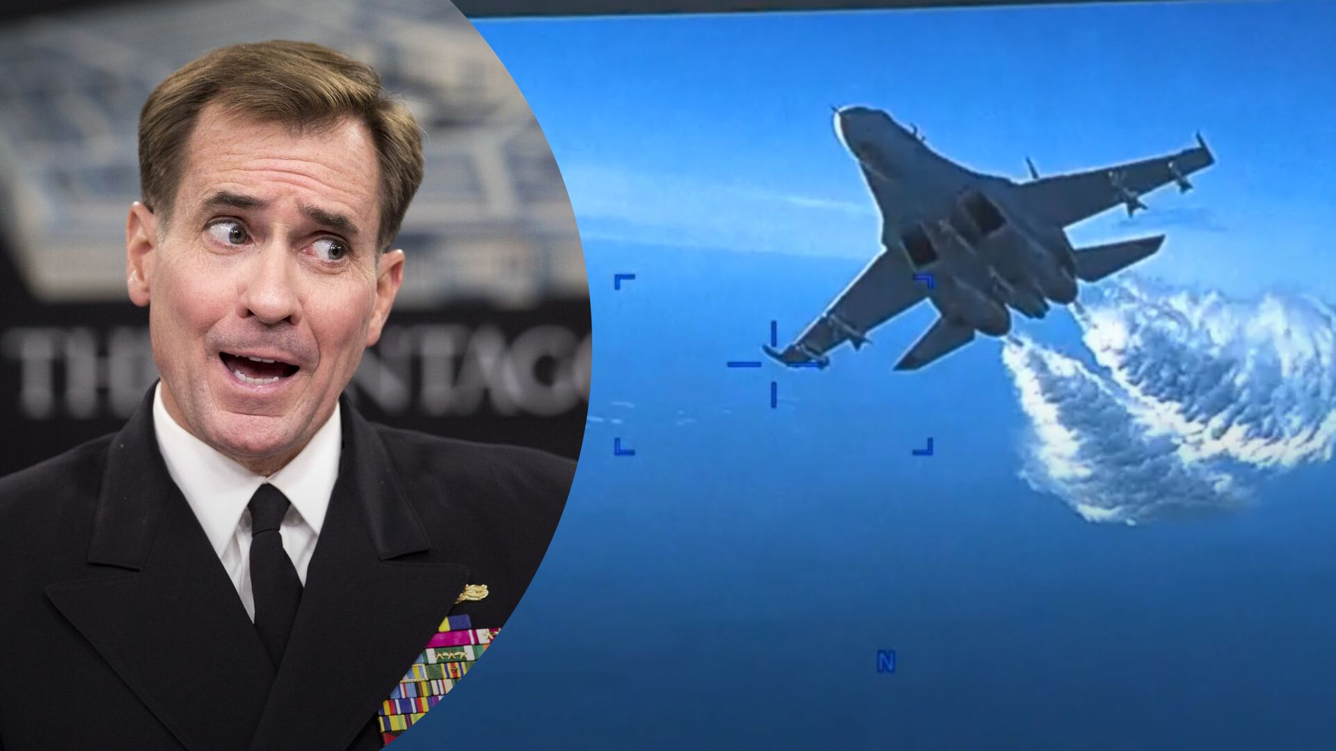 MQ-9 Reaper сбил российский Су-27 - Кирби назвал пилота идиотом, реакция на награду MQ-9 Reaper сбил российский Су-27 - Кирби назвал пилота идиотом, реакция на награду