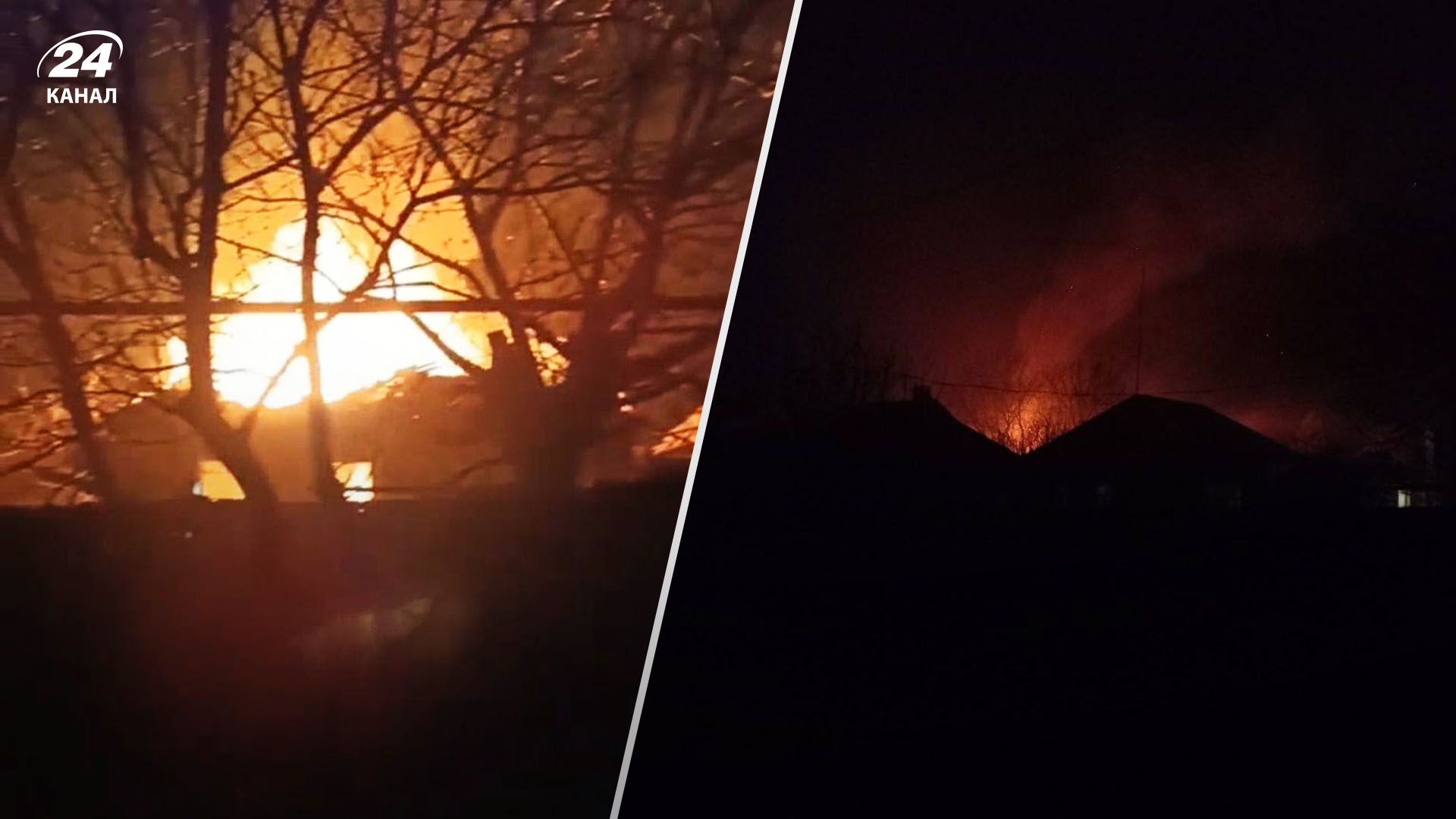К временно оккупированной Горловке пришел "хлопок": местные сообщают о сильном пожаре - 24 Канал