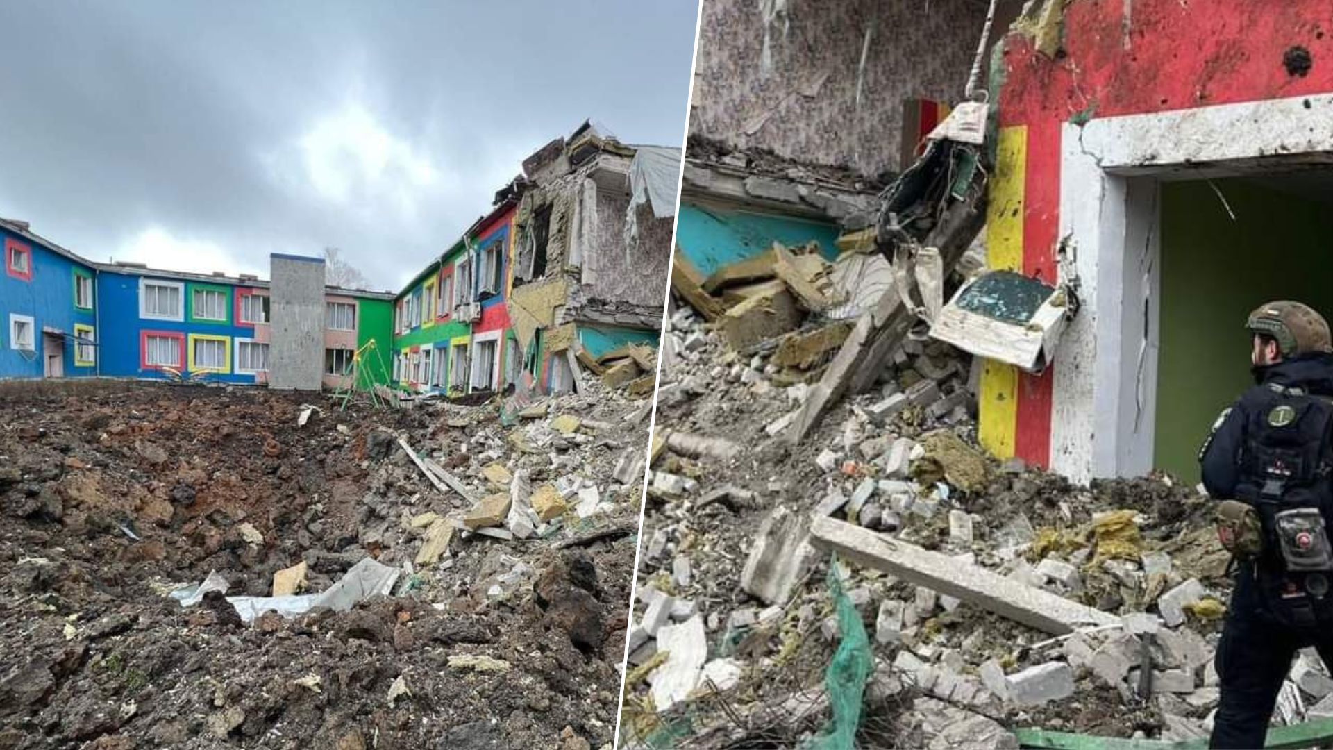 Ракетный удар в Дружковке 27 марта 2023 - разрушен детский дом - 24 Канал Ракетный удар в Дружковке 27 марта 2023 - разрушен детский дом - 24 Канал